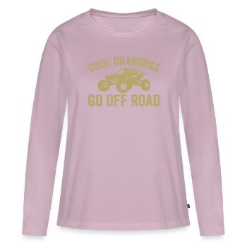 cool grandpas go off road - Women's Premium Organic Long Sleeve Shirt - dusky pink - Front - Julia (174cm)