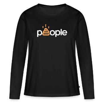 Shit People - Frauen Premium Bio Langarmshirt - Schwarz - Vorne - Julia (174cm)