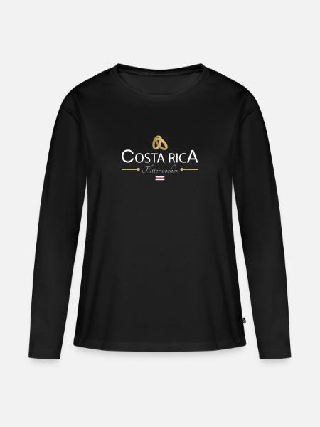 Flitterwochen Costa Rica - Frauen Premium Bio Langarmshirt - Schwarz