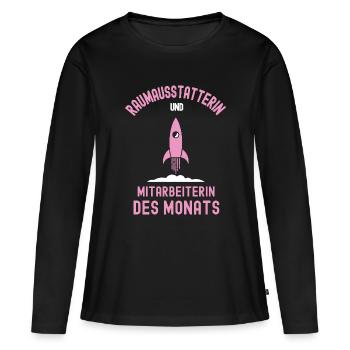 Best Interior Decorator Employee of the Month - Women's Premium Organic Long Sleeve Shirt - black - Front - Julia (174cm)