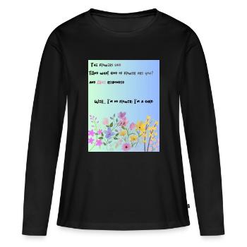 Alice's Chapter - Women's Premium Organic Long Sleeve Shirt - black - Front - Julia (174cm)