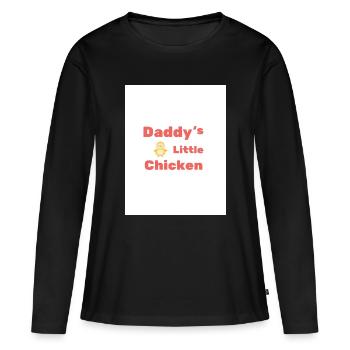 Daddy's Little Chicken - Women's Premium Organic Long Sleeve Shirt - black - Front - Julia (174cm)