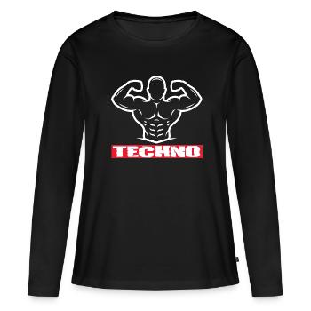 Festival - Frauen Premium Bio Langarmshirt - Schwarz - Vorne - Julia (174cm)