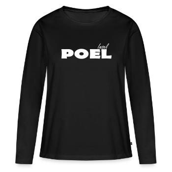 Île de Poel - T-shirt manches longues Premium bio Femme - noir - Devant - Julia (174cm)