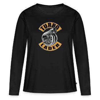 Turbo Lader - Frauen Premium Bio Langarmshirt - Schwarz - Vorne - Julia (174cm)