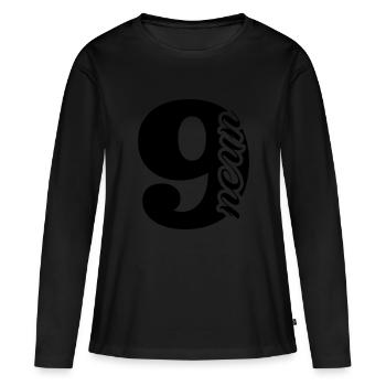 neuf - T-shirt manches longues Premium bio Femme - noir - Devant - Julia (174cm)
