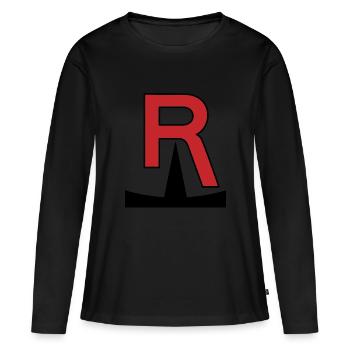 Team Rocket - Frauen Premium Bio Langarmshirt - Schwarz - Vorne - Julia (174cm)