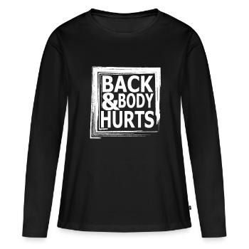 Je vous facture pour cette conversation - T-shirt manches longues Premium bio Femme - noir - Devant - Julia (174cm)