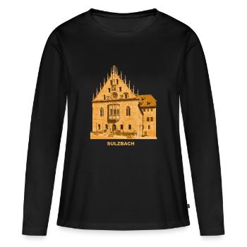 Sulzbach, Rosenberg, Hôtel de ville, Haut-Palatinat, Bavière - T-shirt manches longues Premium bio Femme - noir - Devant - Julia (174cm)