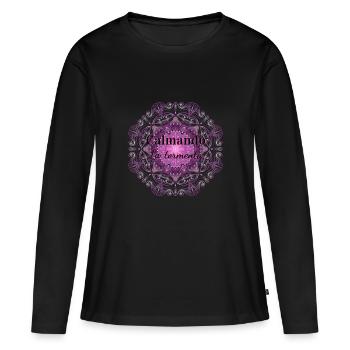 Den Sturm beruhigen - Frauen Premium Bio Langarmshirt - Schwarz - Vorne - Julia (174cm)