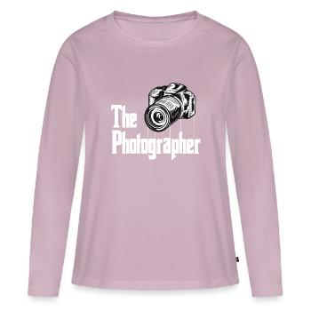 Camera Photographers - Women's Premium Organic Long Sleeve Shirt - dusky pink - Front - Julia (174cm)