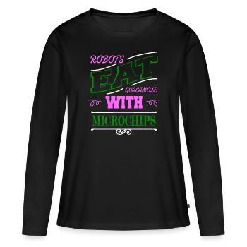 birthday present birthday present idea humor - Frauen Premium Bio Langarmshirt - Schwarz - Vorne - Julia (174cm)