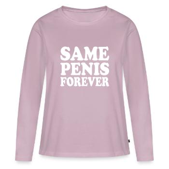 Same penis forever - Frauen Premium Bio Langarmshirt - Altrosa - Vorne - Julia (174cm)