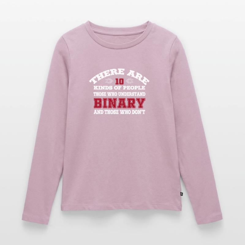 10 Arten von Menschen Codi Binary Programmer Frauen Premium Bio Langarmshirt