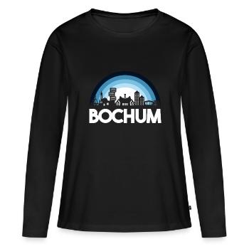 Bochum Bochum Ruhrpott Ruhr Area Ruhrstadt - Women's Premium Organic Long Sleeve Shirt - black - Front - Julia (174cm)