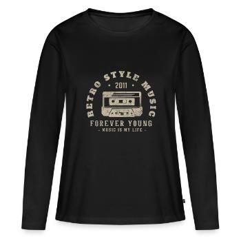 Retro 2011 Geburtstagsgeschenk 2011 Jahrgang 2011 - Frauen Premium Bio Langarmshirt - Schwarz - Vorne - Julia (174cm)