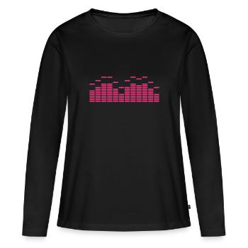 EQ EQUALIZER mit peakhold FREQUENZ BEAT MUSIK - Frauen Premium Bio Langarmshirt - Schwarz - Vorne - Julia (174cm)