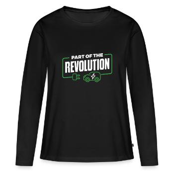 Electric - Women's Premium Organic Long Sleeve Shirt - black - Front - Julia (174cm)