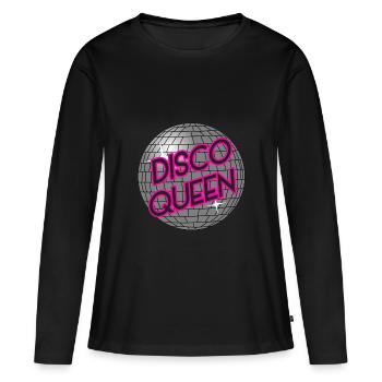 Disco Queen Party JGA disco ball - Women's Premium Organic Long Sleeve Shirt - black - Front - Julia (174cm)