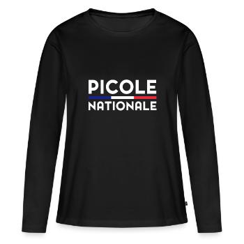 Nationalpolizei Lustiges Nationales Getränk Geschenk - Frauen Premium Bio Langarmshirt - Schwarz - Vorne - Julia (174cm)