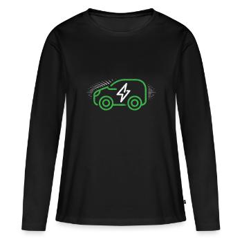 Electric - Women's Premium Organic Long Sleeve Shirt - black - Front - Julia (174cm)