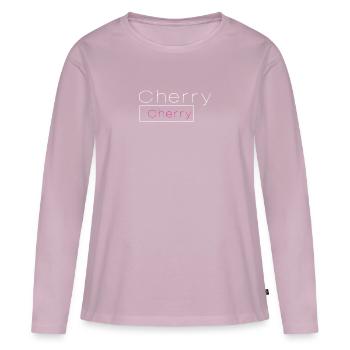 Cherry Cherry - Frauen Premium Bio Langarmshirt - Altrosa - Vorne - Julia (174cm)