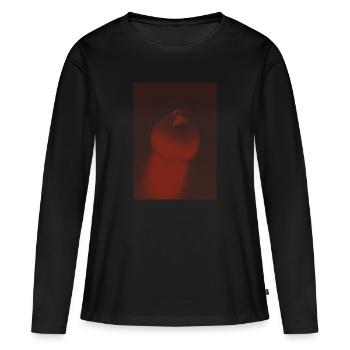 oignon - T-shirt manches longues Premium bio Femme - noir - Devant - Julia (174cm)