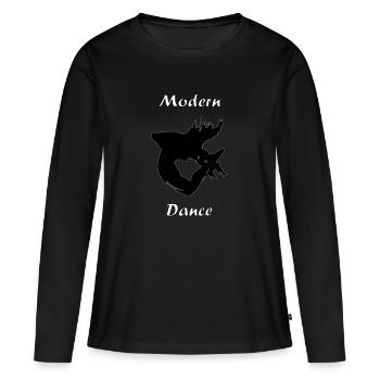 modern dance tyle 2 - T-shirt manches longues Premium bio Femme - noir - Devant - Julia (174cm)
