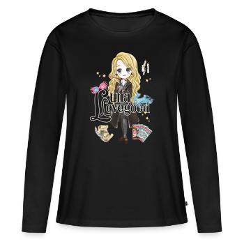 Harry Potter Luna Dragonneau - T-shirt manches longues Premium bio Femme - noir - Devant - Julia (174cm)