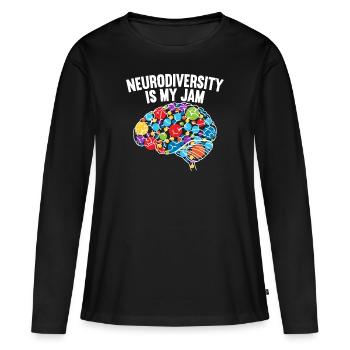 Neurodiversität Ist Mein Marmelade Autismus - Frauen Premium Bio Langarmshirt - Schwarz - Vorne - Julia (174cm)