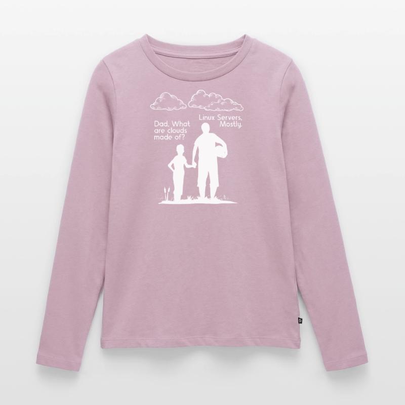 Aus Was Sind Clouds Programmierer Coder Frauen Premium Bio Langarmshirt