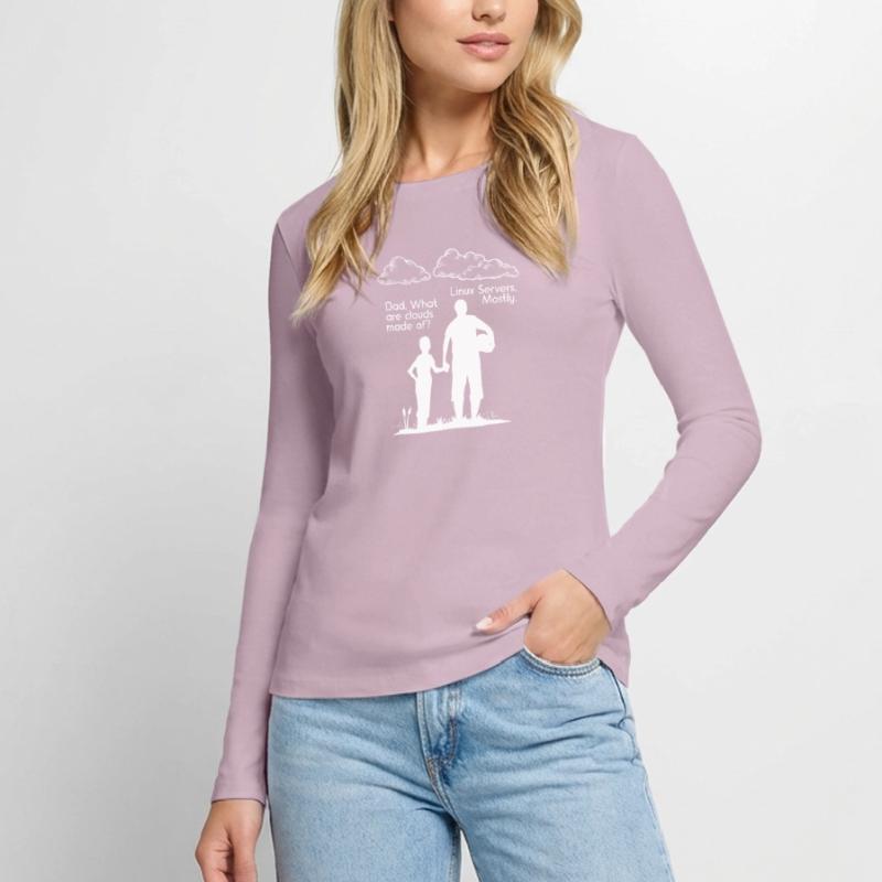 De What Clouds Coder programmeur T-shirt manches longues Premium bio Femme