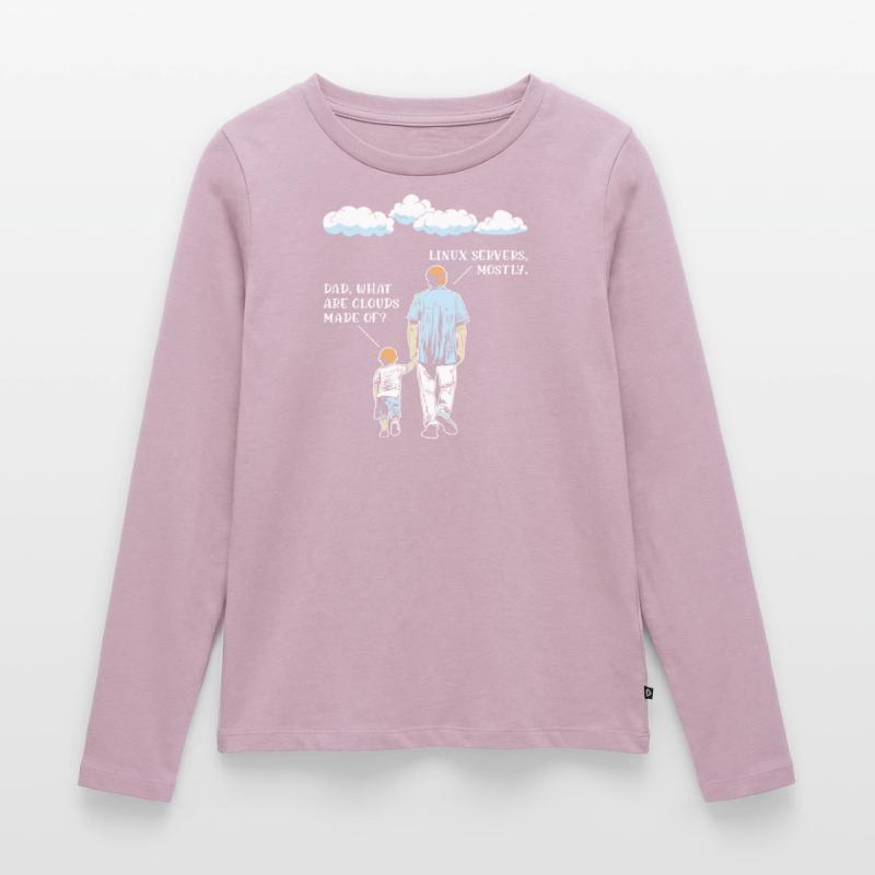 Aus Was Sind Clouds Programmierer Coder Frauen Premium Bio Langarmshirt