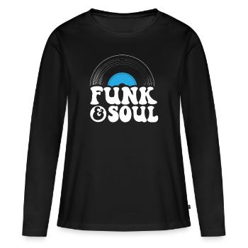 Funk Et Soul Musiciens Compositeur - T-shirt manches longues Premium bio Femme - noir - Devant - Julia (174cm)