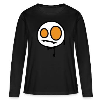 Patineurs Smile Spray - T-shirt manches longues Premium bio Femme - noir - Devant - Julia (174cm)