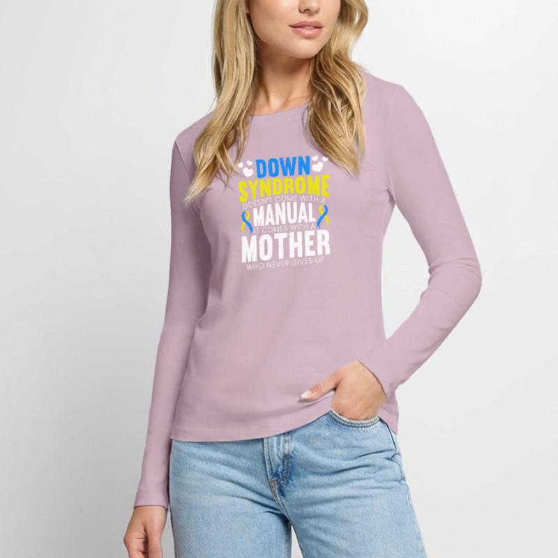 Down Syndrom Komm Nicht Mit Einer Anleitung Frauen Premium Bio Langarmshirt