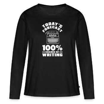 Author Author Funny Author Gift - Women's Premium Organic Long Sleeve Shirt - black - Front - Julia (174cm)