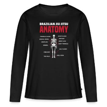 Jiu Jitsu Jiu Jitsu Jiu Jitsu - Frauen Premium Bio Langarmshirt - Schwarz - Vorne - Julia (174cm)