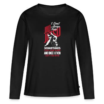 Jiu Jitsu Jiu Jitsu Jiu Jitsu - Frauen Premium Bio Langarmshirt - Schwarz - Vorne - Julia (174cm)