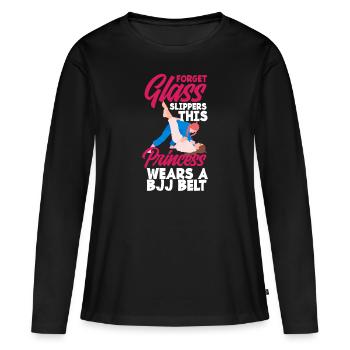 Jiu Jitsu Jiu Jitsu Jiu Jitsu - Frauen Premium Bio Langarmshirt - Schwarz - Vorne - Julia (174cm)