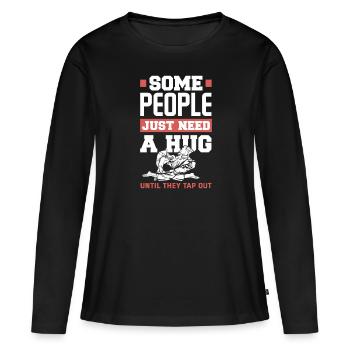 Jiu Jitsu Jiu Jitsu Jiu Jitsu - Frauen Premium Bio Langarmshirt - Schwarz - Vorne - Julia (174cm)