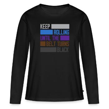 Jiu Jitsu Jiu Jitsu Jiu Jitsu - Frauen Premium Bio Langarmshirt - Schwarz - Vorne - Julia (174cm)