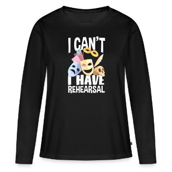 Drôle Acteur Actrice Cadeau - T-shirt manches longues Premium bio Femme - noir - Devant - Julia (174cm)