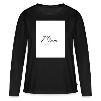 Futura mamma - Maglia a maniche lunghe ecologica premium da donna - nero - Fronte - Julia (174cm)