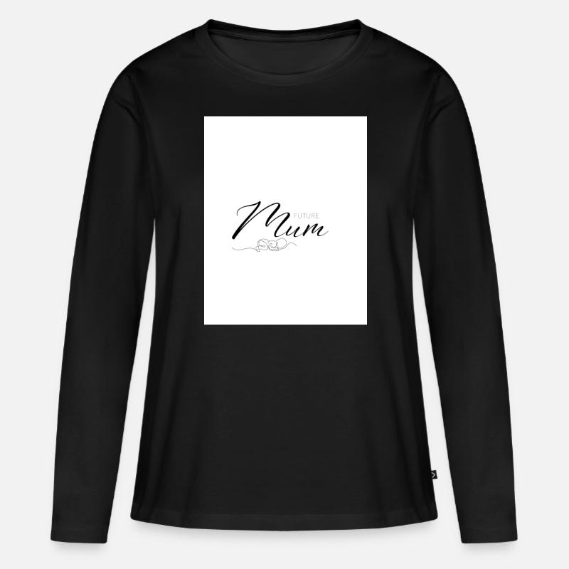Future Mum - Women's Premium Organic Long Sleeve Shirt - black