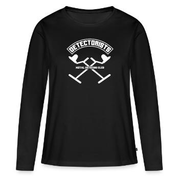 Détecteur de métaux à sondage amusant - T-shirt manches longues Premium bio Femme - noir - Devant - Julia (174cm)