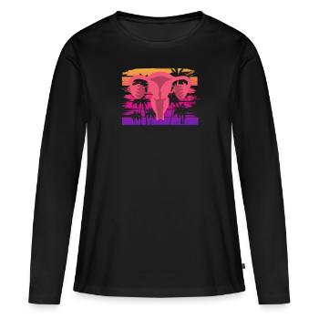 Feminismus Feministin - Frauen Premium Bio Langarmshirt - Schwarz - Vorne - Julia (174cm)