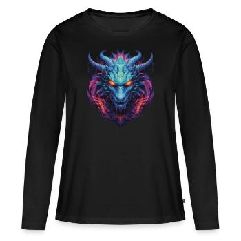 Mystic Dragon - Women's Premium Organic Long Sleeve Shirt - black - Front - Julia (174cm)