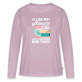Skin Care Beautician Cosmetics - Women's Premium Organic Long Sleeve Shirt - dusky pink - Front - Julia (174cm)