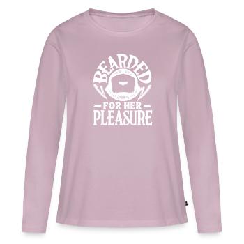 Beard Care Beard Lover Men Beard - Women's Premium Organic Long Sleeve Shirt - dusky pink - Front - Julia (174cm)